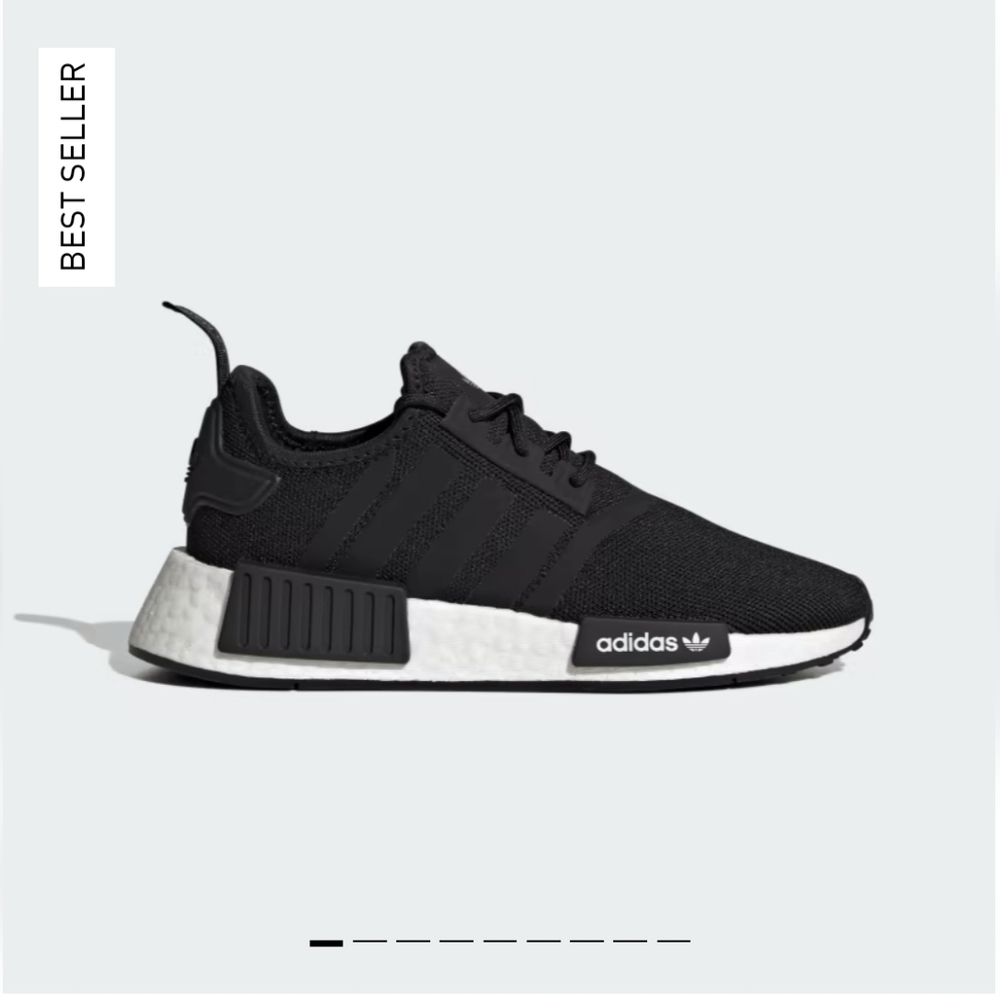 adidas NMD R1 Primeknit Sneakers in Black and White